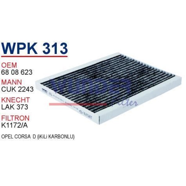 WUNDER WPK313 Polen Filtresi Opel Corsad