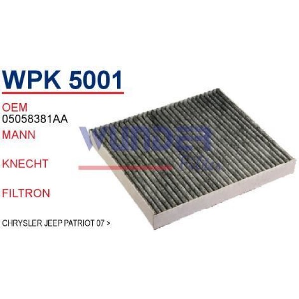 WUNDER WPK5001 Polen Filtresi Chrysler Jeep Patriot 07 -