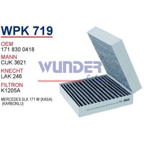 WUNDER WPK719 Polen Filtresi Mercedes Slk 171 W (Kasa) 