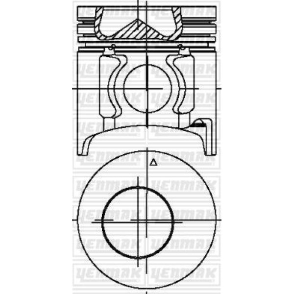 YENMAK 31-4382-0 Motor Piston Segman Hd65-Hd72 Euro2 D4Da Motor (Kulaksız) 104 Mm H350 