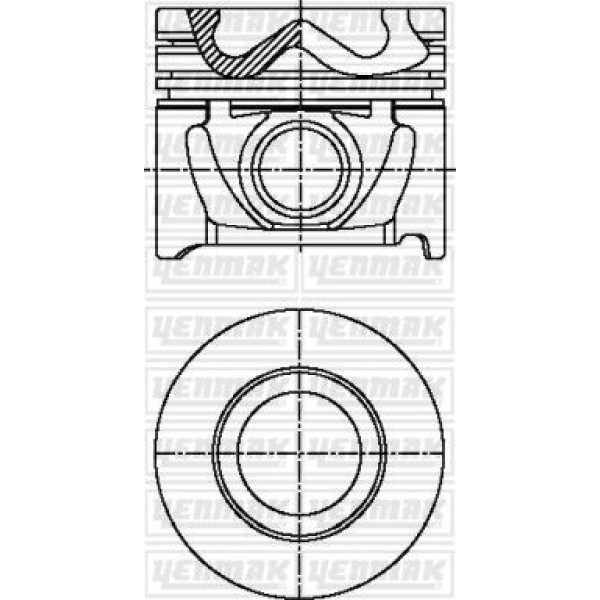 YENMAK 31-4444-0 Piston Segman (Adet) Std 03-06 Accent-Getz Dizel *83*