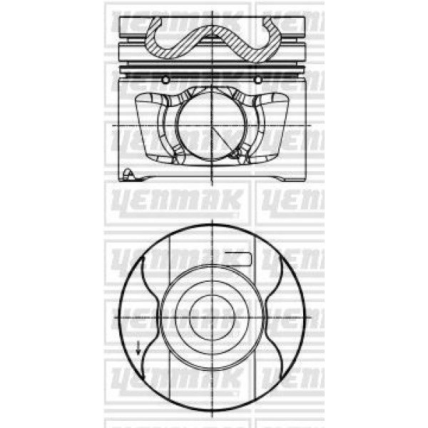 YENMAK 31-30022-0 Piston Segman Std 81Mm Land Rover Discovery Range 2.7 TDI