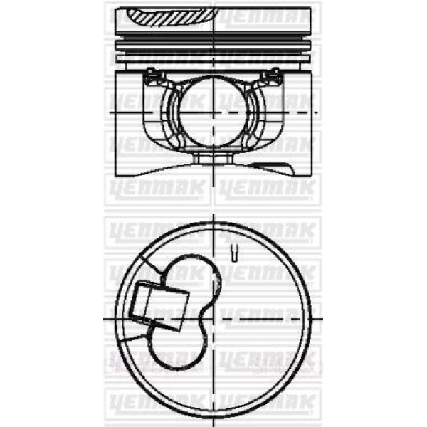 YENMAK 39-4357-0 Motor Piston Segman Std (Npr Segmanlı) L200 Magnum 1-3 Sıralı Piston 1998-2006 (4D5 