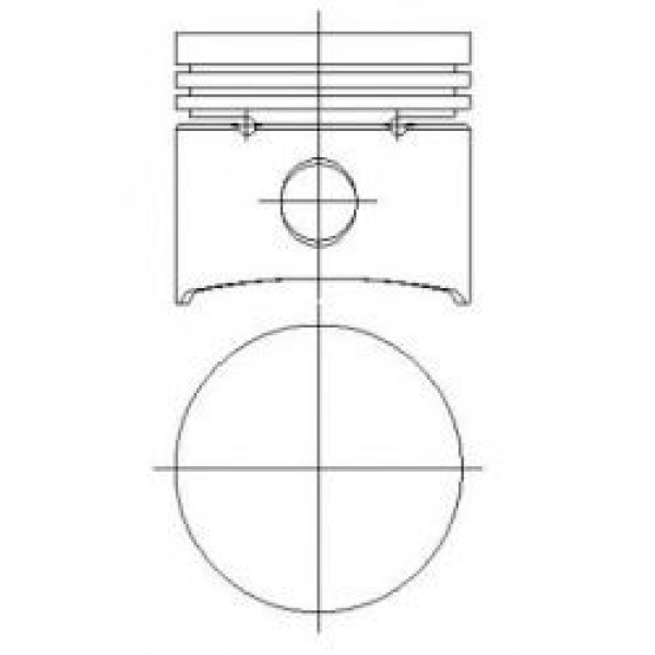 YENMAK 3904-STD Piston Segman Renault 9 Renault 12 1400 76.00 Cap Std
