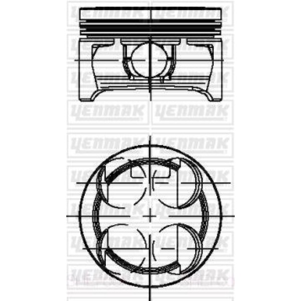 YENMAK 4196-0 Motor Piston Segman Std Aveo II 1.2İ 16V Corsa D 1.2İ 16V 86 Ps