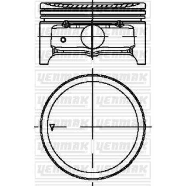 YENMAK 4257-0 Piston Segman Std Mondeo Cmax Focus Smax 2.0 16V 145Ps He-Duratec 01-07 87.5Mm 