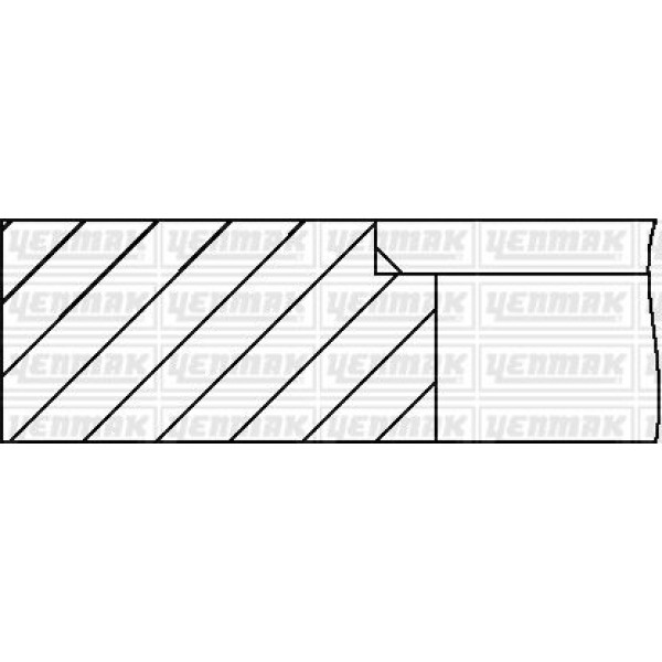 YENMAK 9032-50 Segman Std (Ford: Escort 1.8 Zetec 80.60 Mm) 