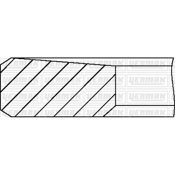 YENMAK 91-9843-0 Segman (Adet) Std 05-12 Starex-Pregio-K2500×91.1*