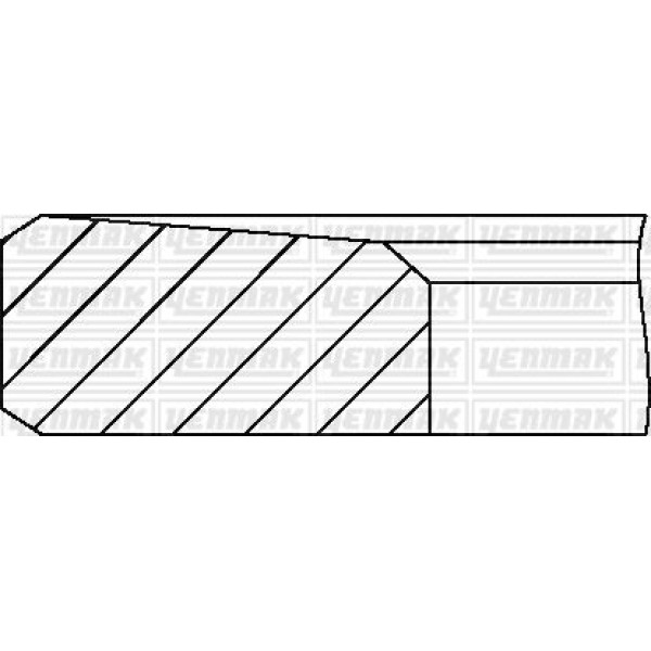 YENMAK 9420-65 Segman 065 93.37Mm Transit 2.5 V5 Van 100Ps 
