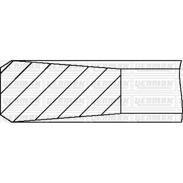 YENMAK 99-9880-0 Motor Segman Std (Npr Segman) Accent Admıra -Getz 1,5 CRDI 2002-2005 3 Silindir Tuc