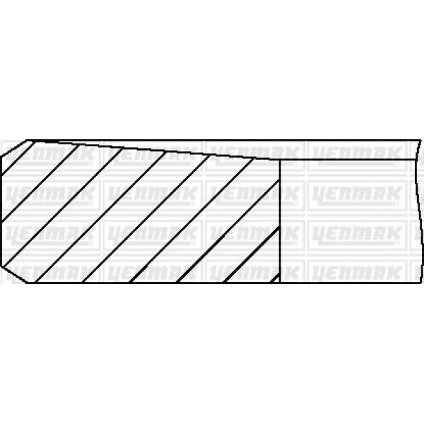 YENMAK 9977-STD Segman Std Isuzu Npr71 4Hg1 Turbo 115Mm Adet