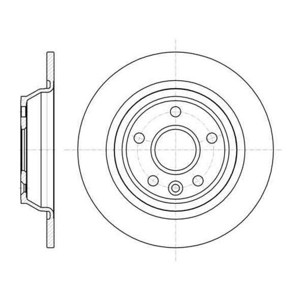 YAVUZSAN 13562 Fren Diski Arka Focus II 09-15 2.5 Rs 2.5 St S-Max 06- Mondeo IV 07- Kuga 08- Galaxy 