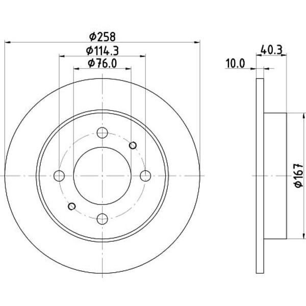 YAVUZSAN 25509 Arka Kampana L200 05- 2.5Dı-2.5Dı 4Wd (295×296×94,2×92×6Dl) 