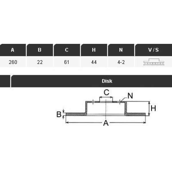 YAVUZSAN 30220 Fren Diski Ön CLIO III 05- Megane II Modus 04- / Logan / Micra K12 02- Note E11 06- T