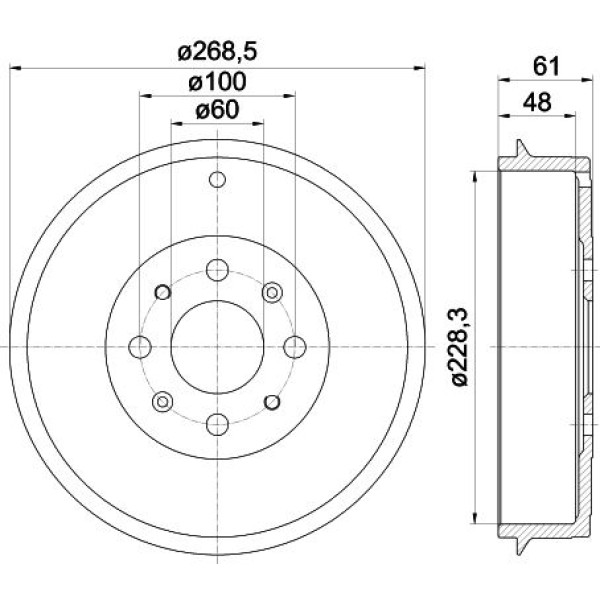 YAVUZSAN 33591 Kampana Punto 05-Corsa D 06-Adam 12- Arka Ad. 