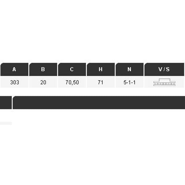 YAVUZSAN 53452 Fren Diski Arka Antara 06- / Captiva 06- 303×20×70,50 5 Bijon