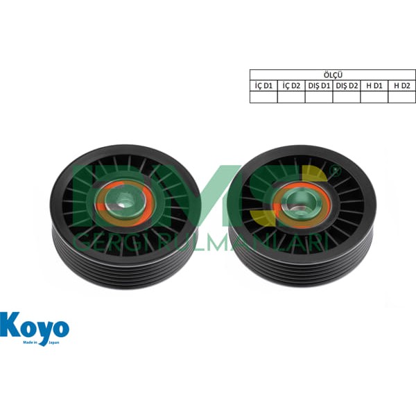 BMS 500 Alternatör Gergi Rulmanı Bravo Coupe Marea Punto Stilo 2.0 Hgt 20V / 2.0 20V / 1.8 Hgt 95- 