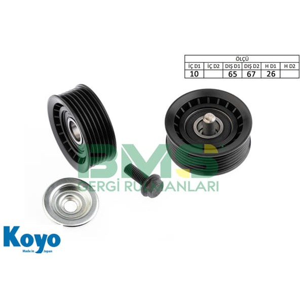 BMS 515 Alternatör Avare Gergi Rulmanı Transit V184 01-06 Mondeo III 00-07 2.0TDCI 