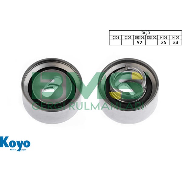 BMS 626 Eksantrik Gergi Rulmanı Mazda 323 Famılıa 52Mm