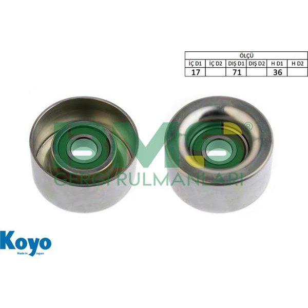 BMS 633 Alternatör Gergi Rulmanı Mazda 6 2.0TDI 2.0Cdtı 02 07