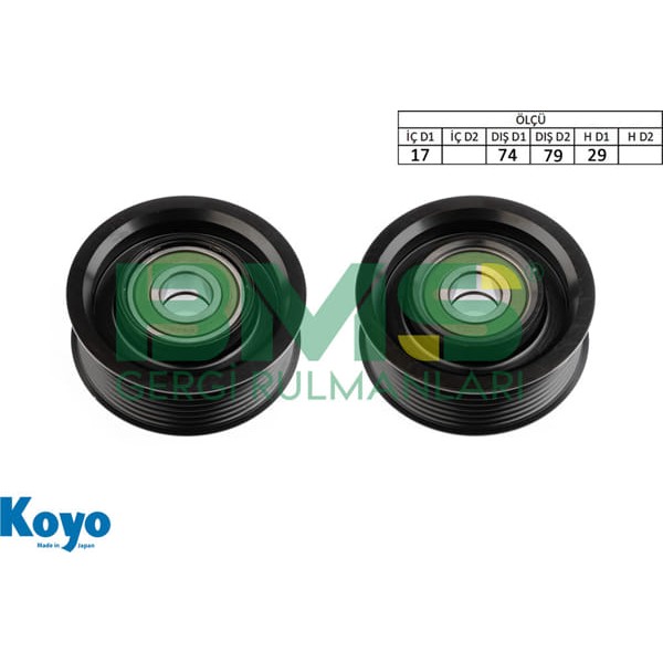 BMS 634 Alternatör Gergi Rulmanı Auris Auris Tourıng Sports Avensis Corolla Rav 4 III IV Verso 2.0 D