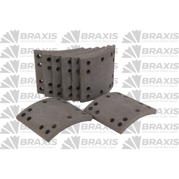 BRAXIS AC5000 Ilave Dingil Dorsey Fren Balatası Pabuç As 600-700-800-900 18 Cm Delıklerı 6Mm 