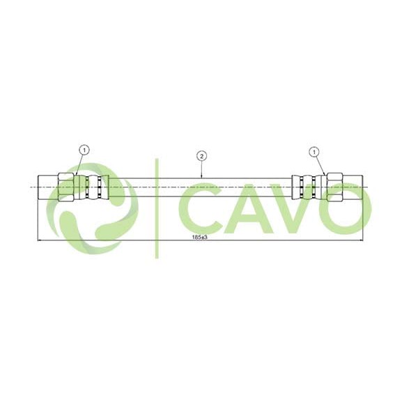 CAVO C800001A Fren Hortumu Arka Transporter 79-