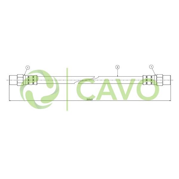 CAVO C800060A Fren Hortumu Arka 100 86-91