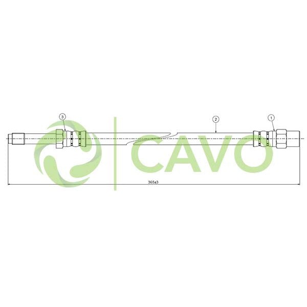 CAVO C800100A Fren Hortumu Ön S60 S80 V70 97-07 2.0 Turbo 20V 2.4 20V Deısel 