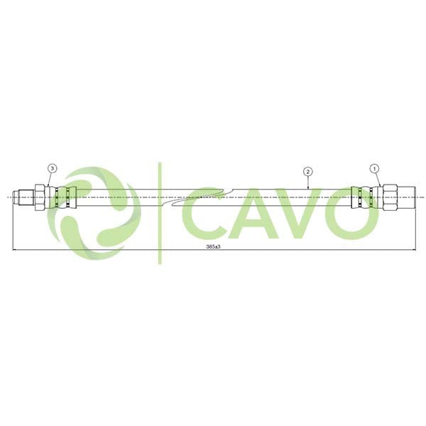 CAVO C800112A Fren Hortumu Ön 190 W201 83- 