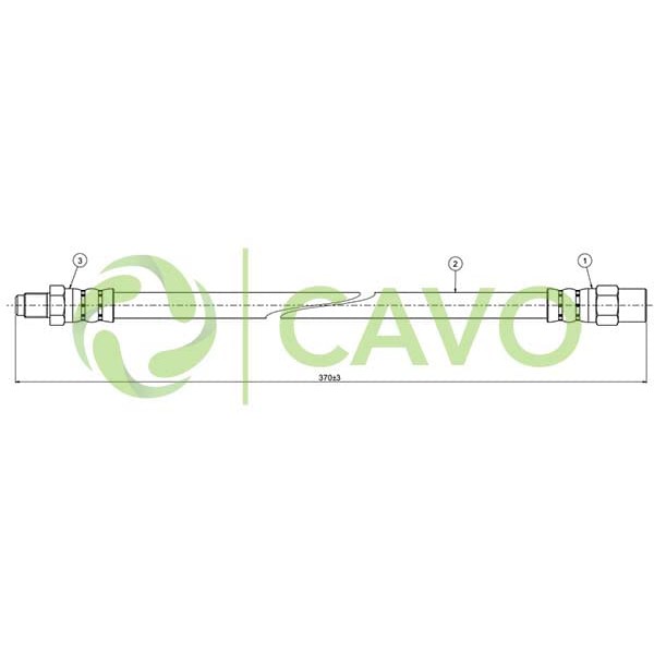 CAVO C800112C Fren Hortumu Ön W123-124-126 76-85 