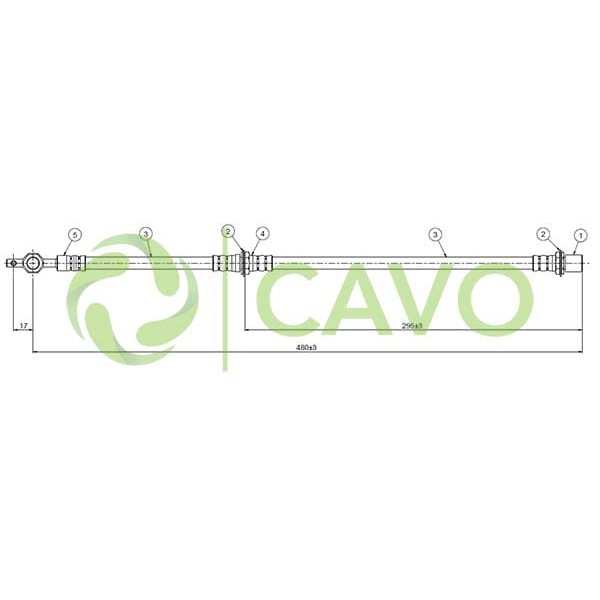 CAVO C800207A Fren Hortumu Ön Corona Ct-St-150-151 84- 