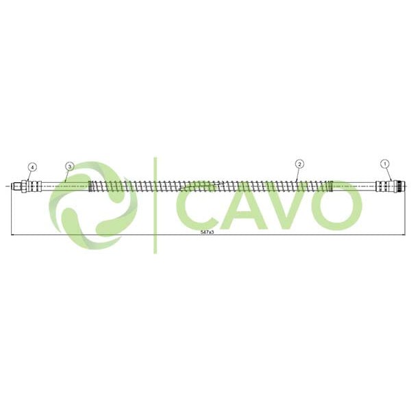 CAVO C800412A Fren Hortumu Ön 306 94- 2.0 HDI