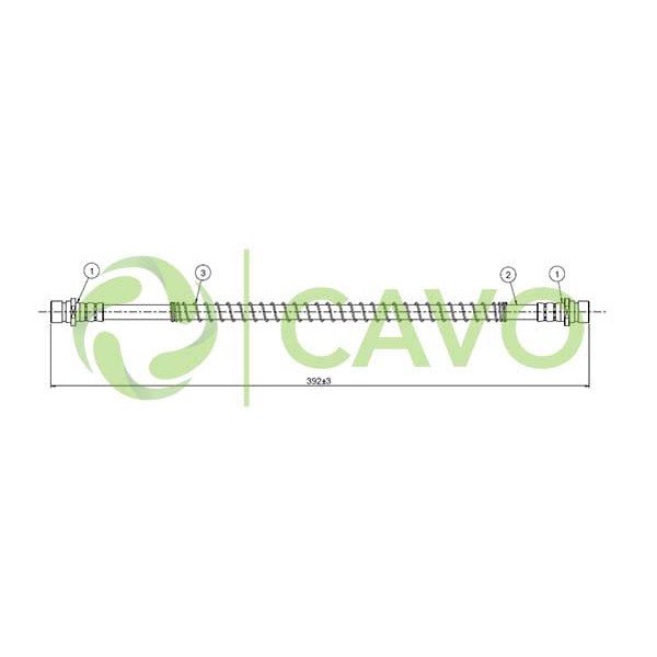 CAVO C800413A Fren Hortumu Ön Range Rover 91-. 