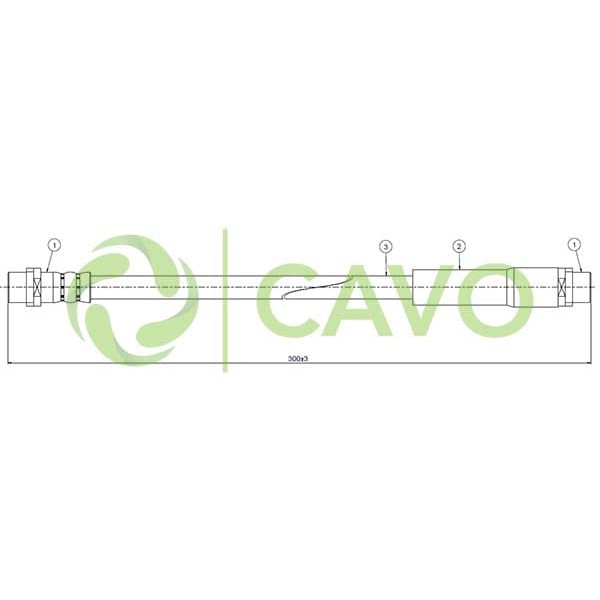 CAVO C800427B Fren Hortumu Ön 100 91- A6 94-97 