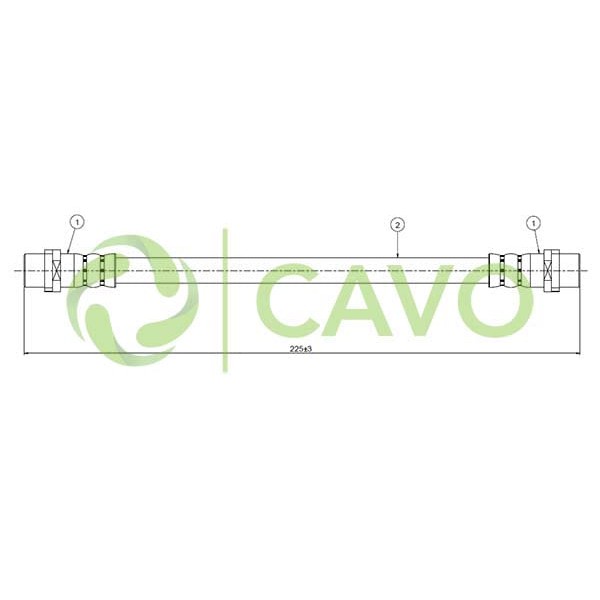 CAVO C800432A Fren Hortumu Arka Passat 95-