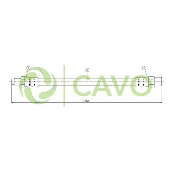 CAVO C800433A Fren Hortumu Arka 850 Csi 95