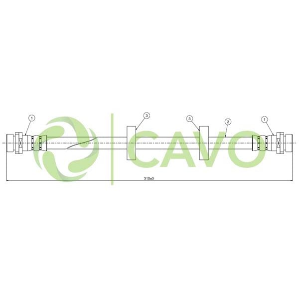 CAVO C800441A Fren Hortumu Arka Mondeo I 93-96 