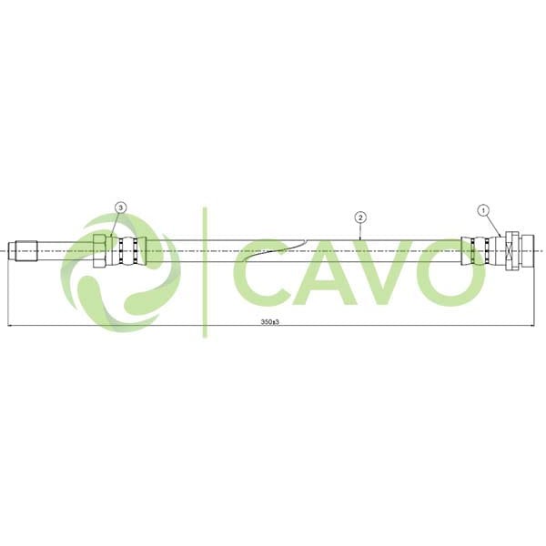 CAVO C800443A Fren Hortumu Arka Mondeo Station Model 93-