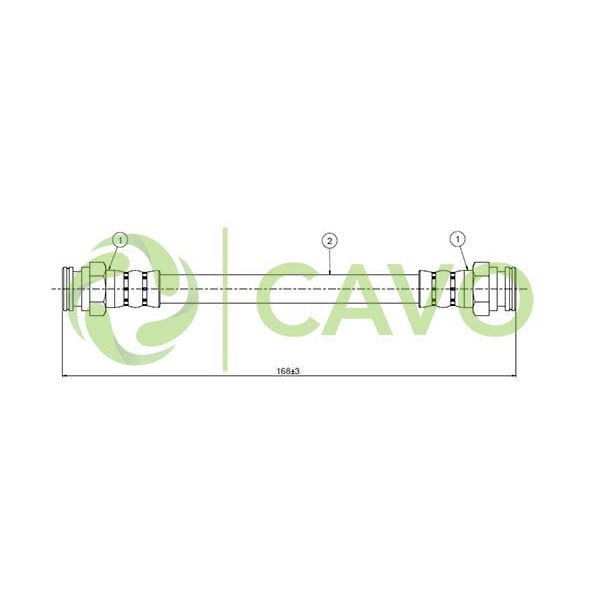 CAVO C800460A Fren Hortumu Arka Polo 96- 