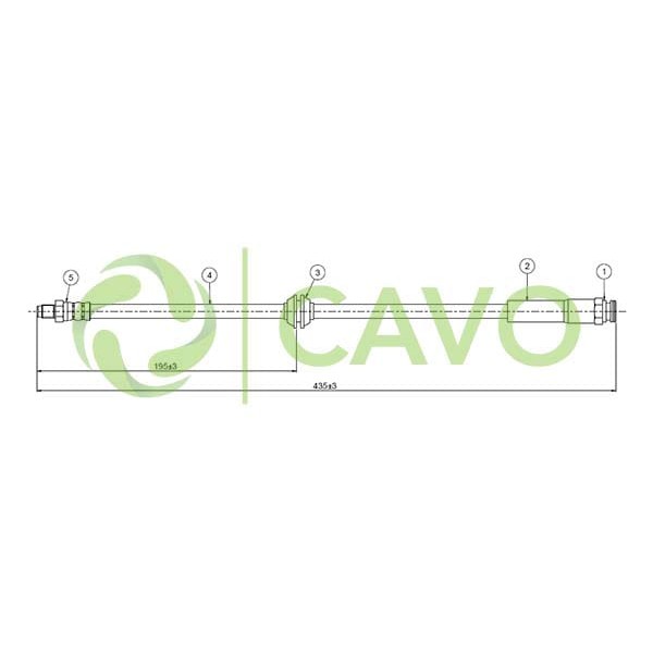 CAVO C800478A Fren Hortumu Ön Ducato 06- 