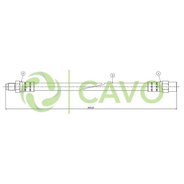 CAVO C800509A Fren Hortumu Ön 5 Series 7 Series 518 535 E34 88