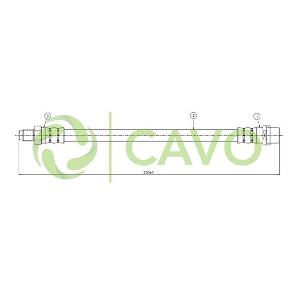 CAVO C800516A Fren Hortumu Arka Passat / A4 Avant 94- 