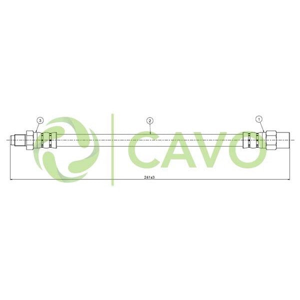 CAVO C800526A Fren Hortumu Arka M3 E36 Cabriolet. Coup 90-99
