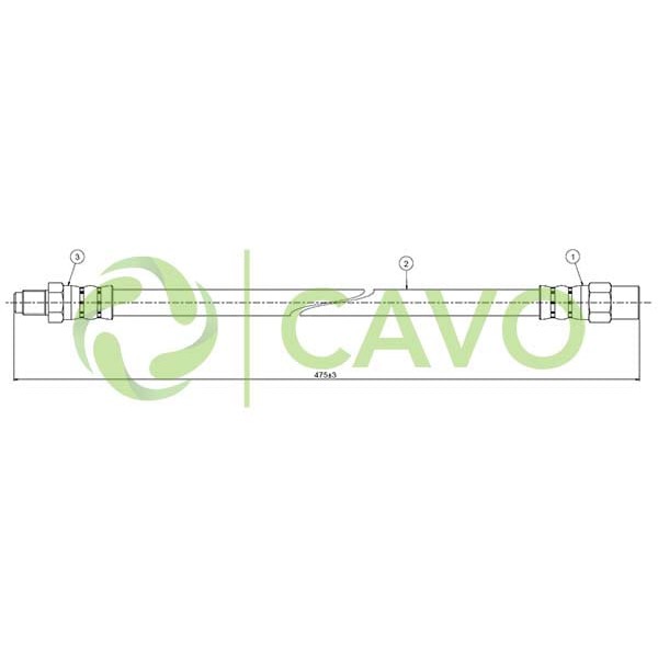 CAVO C800528A Fren Hortumu Ön M3 E36 -Z3 3.2 E36 92-03 