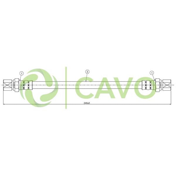 CAVO C800671A Fren Hortumu Arka Nubia 1.6 Se 97.