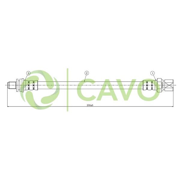 CAVO C900229A Fren Hortumu Arka Astra F 91-02 
