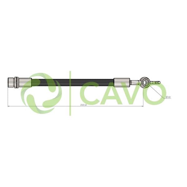 CAVO C900950A Fren Hortumu Arka Toyota Auris 1.6 Zre151 07-12