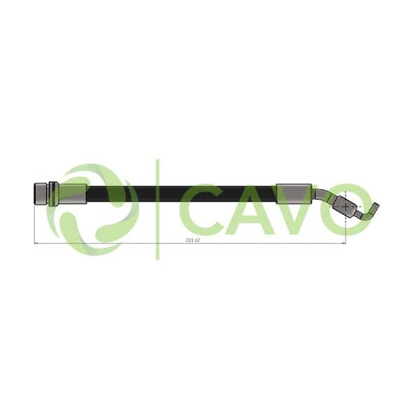 CAVO C900960A Fren Hortumu Arka Toyota Auris 07-12