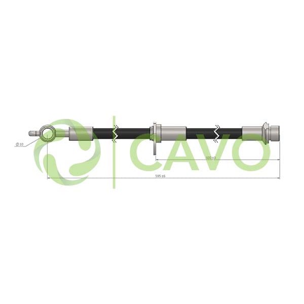 CAVO C900962A Fren Hortumu Sağ Ön Toyota Corolla 1.4 Vvtı 02-07